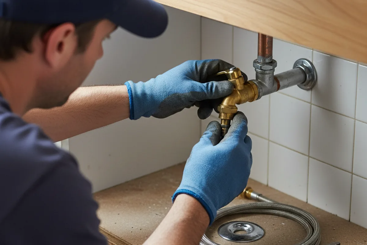 Shutoff valve and fitting work during Faucet and Fixture Repair in Nelsonia